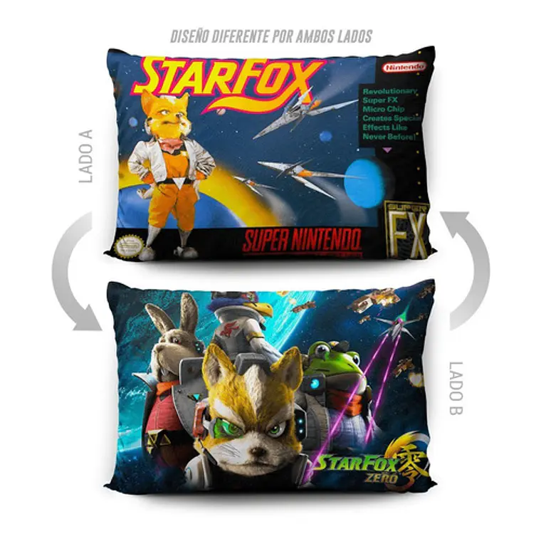 Funda De Almohada Starfox 70x45cm Doble Estampado Vudú Love 5