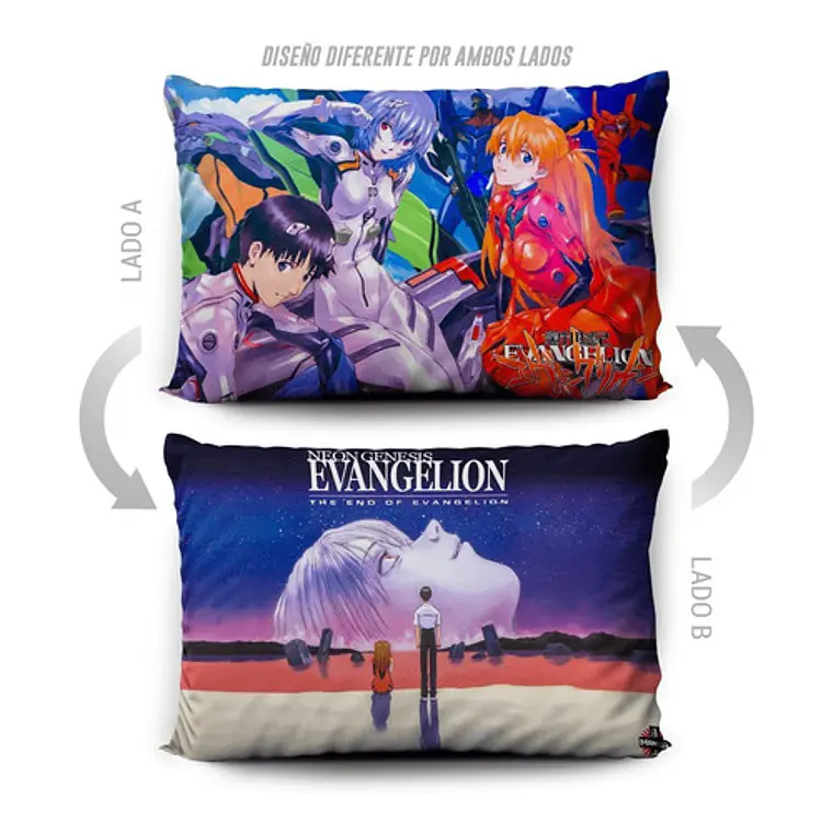Funda De Almohada Nenon Genesis Evangelion 70x45cm Vudú Love 5