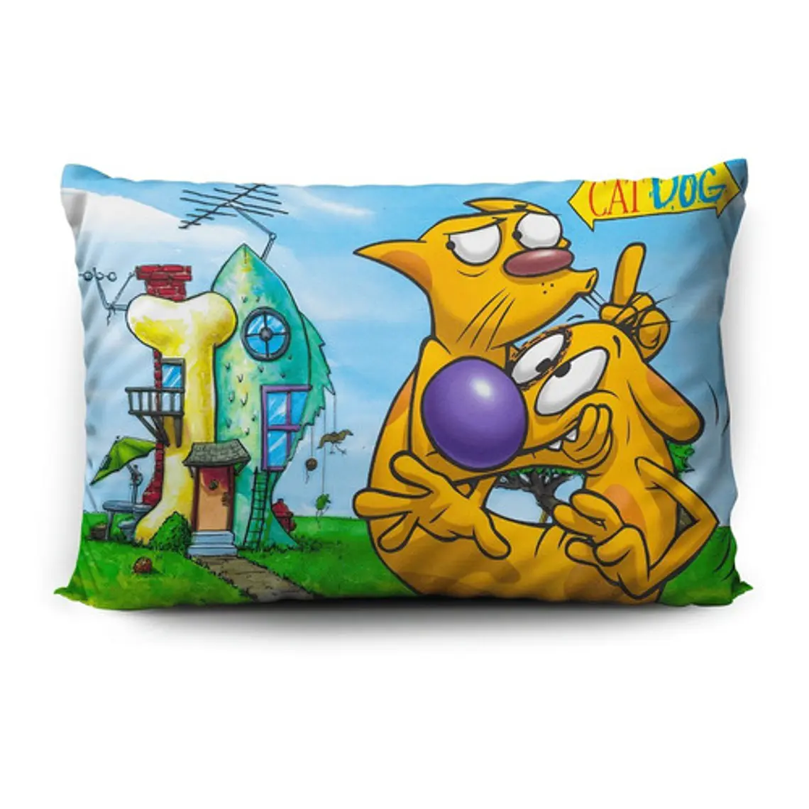 Funda De Almohada Catdog 70x45cm Vudú Love  1