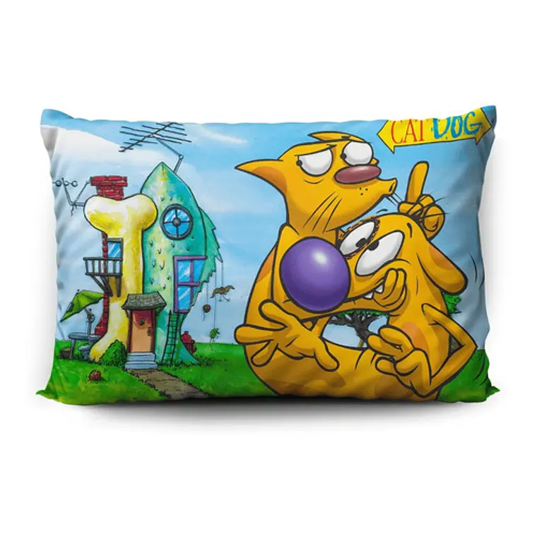 Funda De Almohada Catdog 70x45cm Vudú Love  1