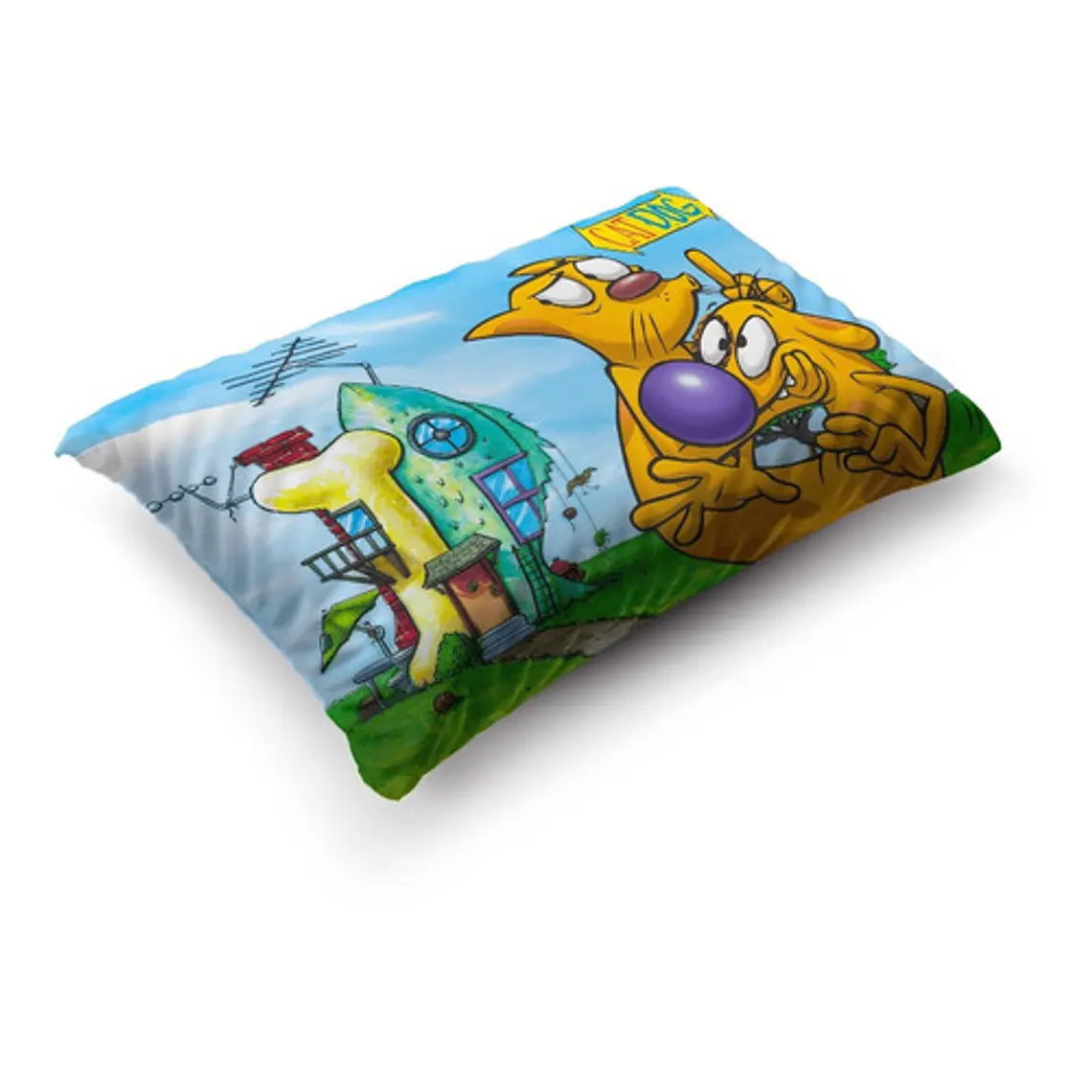 Funda De Almohada Catdog 70x45cm Vudú Love  3