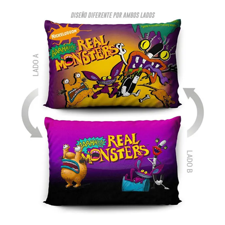 Funda De Almohada Monstruos De Verdad 70x45cm Vudú Love 5