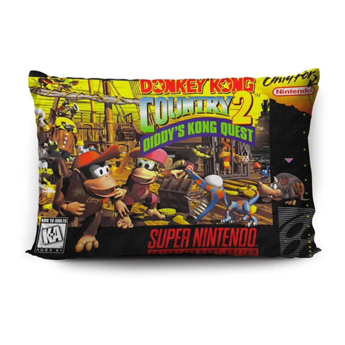 Funda Donkey Kong 2: Diddy's Kong Quest 70x45cm Vudú Love  1