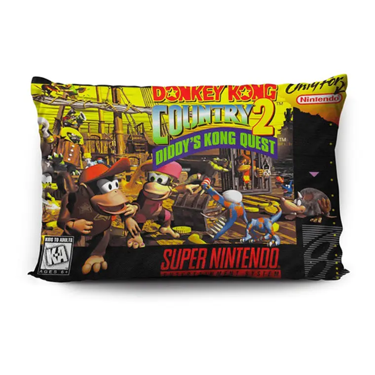 Funda Donkey Kong 2: Diddy's Kong Quest 70x45cm Vudú Love  1