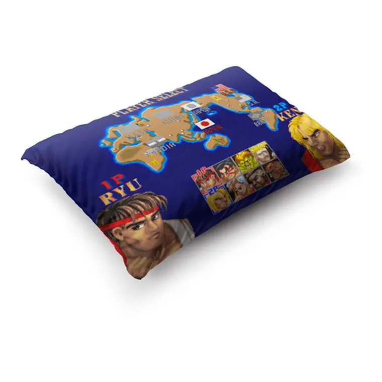 Funda De Almohada Street Fighter Ii 70x45cm Vudú Love 4