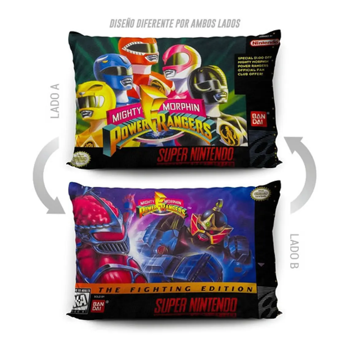 Funda Power Rangers Y Fighting Edition 70x45cm Vudú Love  5