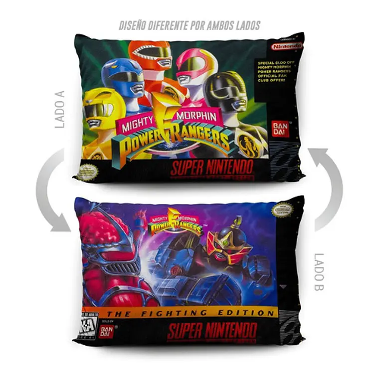 Funda Power Rangers Y Fighting Edition 70x45cm Vudú Love  5