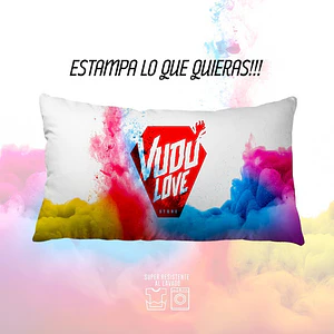 Funda De Almohada 2 Lados Personalizados 70x45 Cm Vudú Love