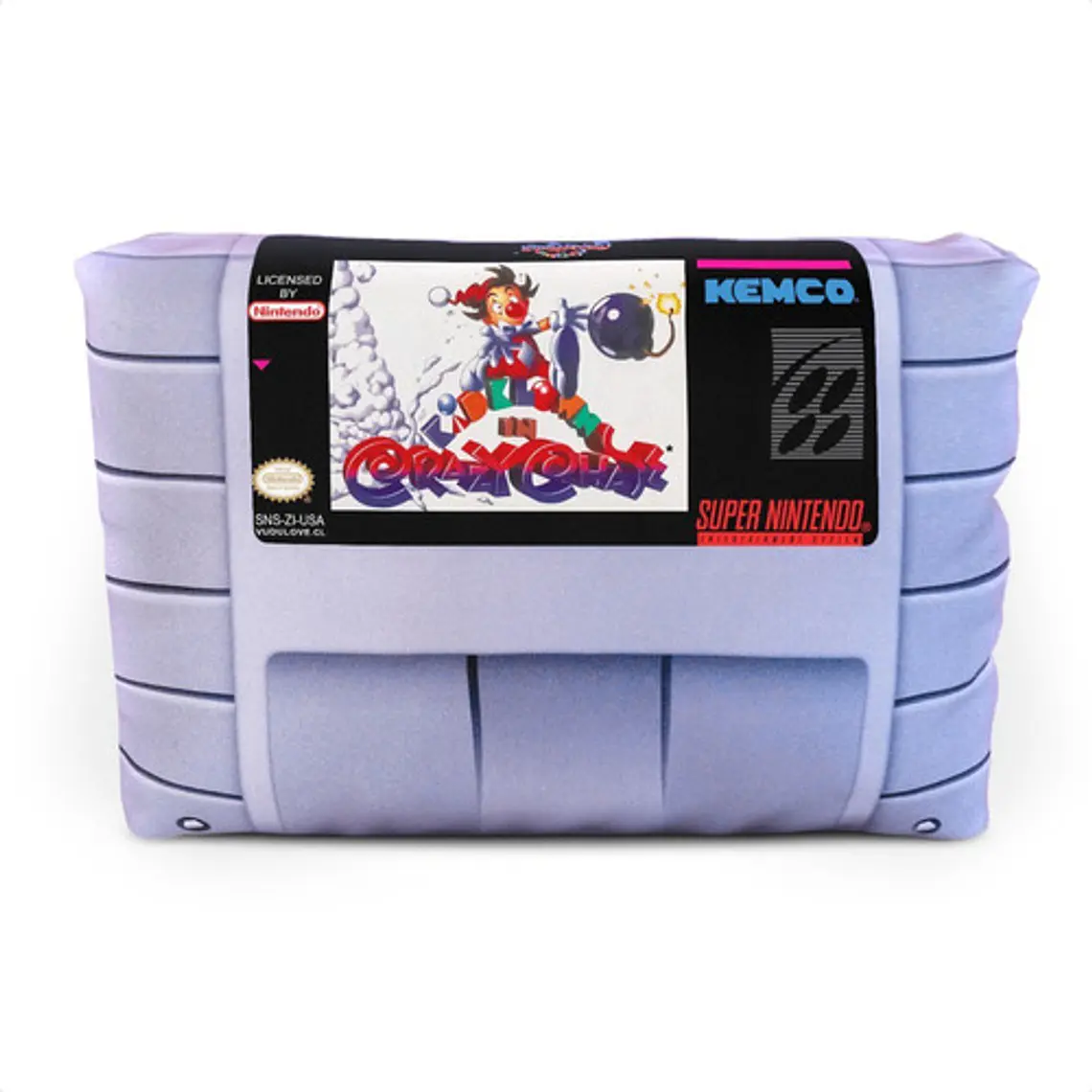 Cojín Snes Kid Klown In Crazy Chase 30x20cm Vudú Love 1