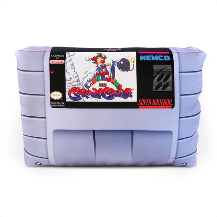 Cojín Snes Kid Klown In Crazy Chase 30x20cm Vudú Love 1
