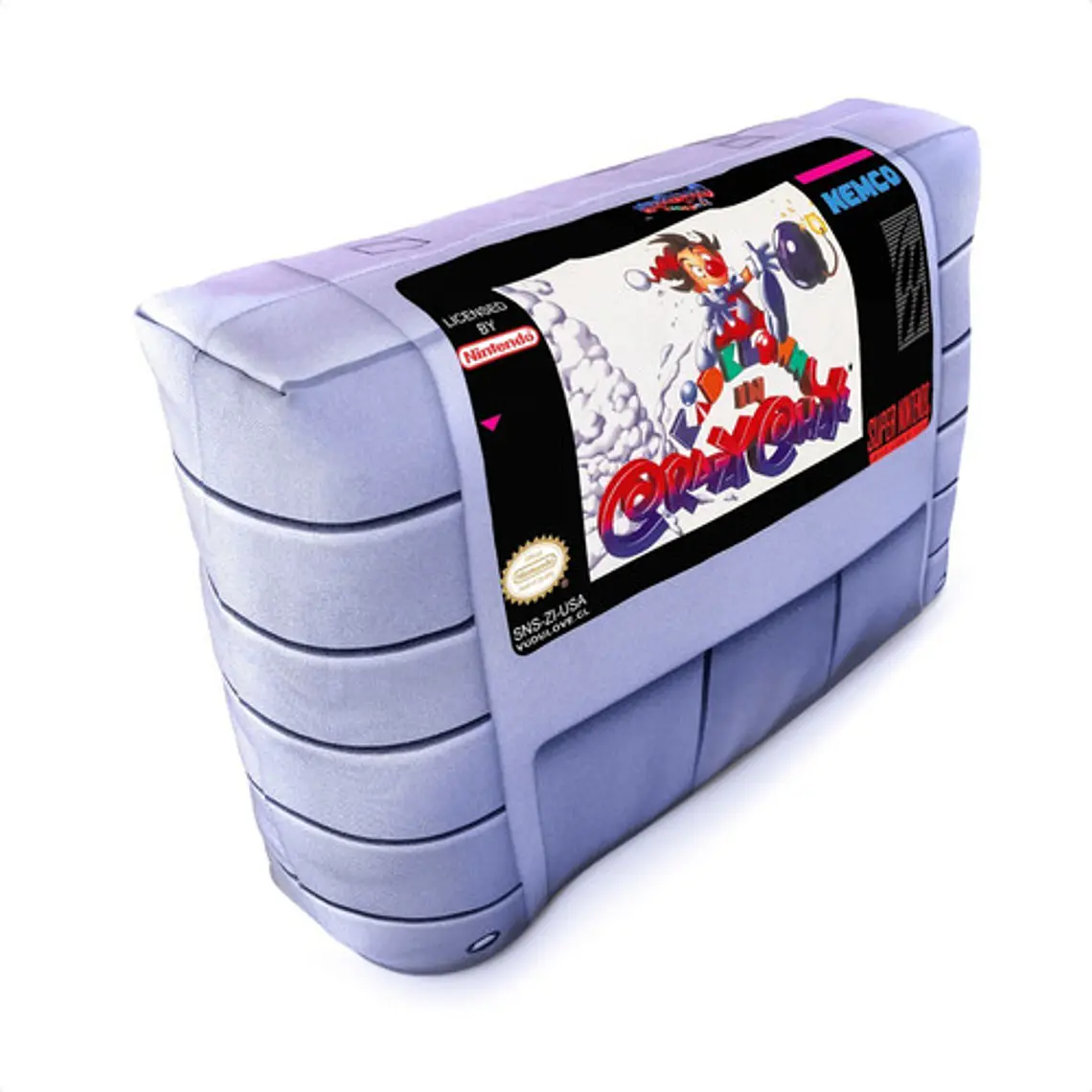 Cojín Snes Kid Klown In Crazy Chase 30x20cm Vudú Love 2