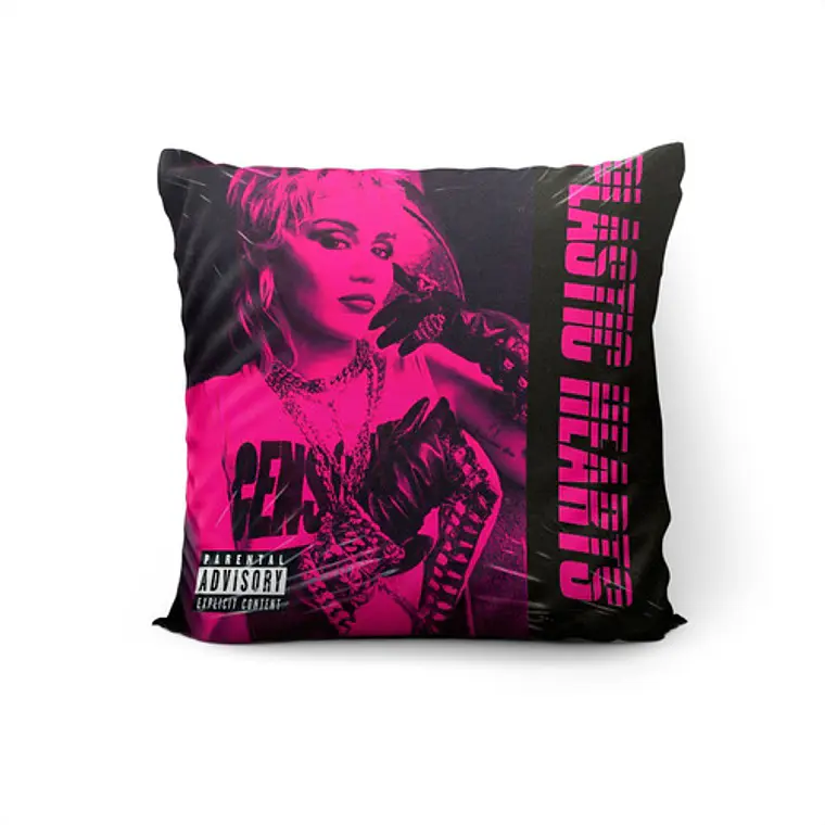 Cojín Miley Cyrus Plastic Hearts 45x45cm Vudú Love  1