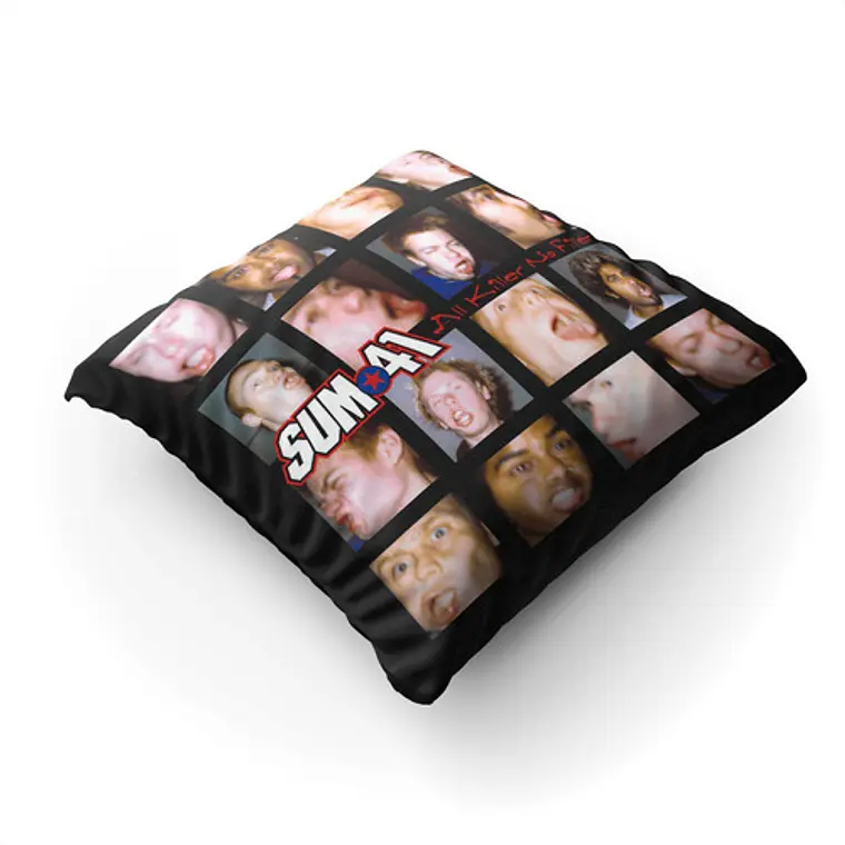 Cojín Sum 41: All Killer No Filler 45x45 Vudú Love 2