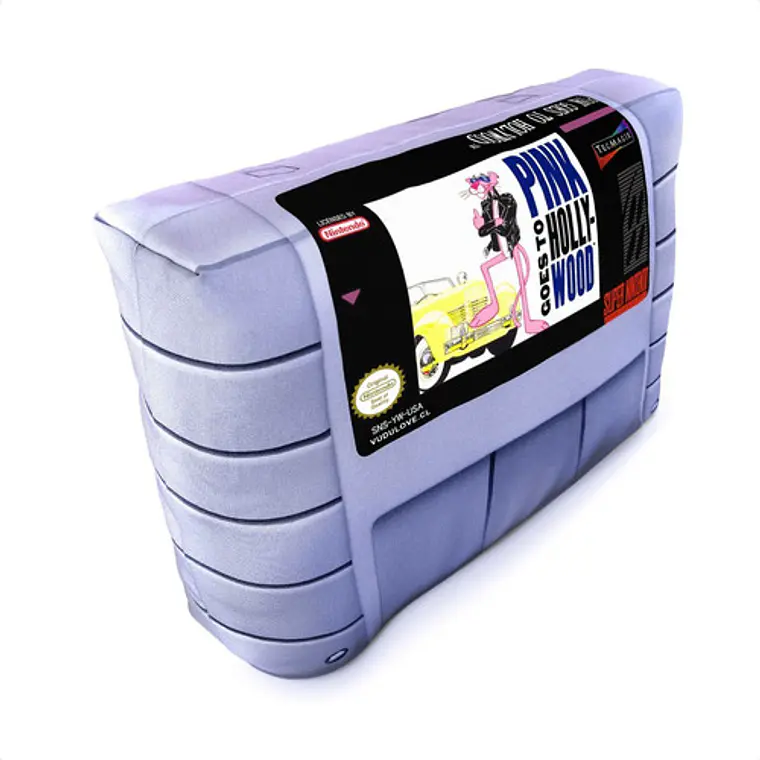 Cojín Snes Pink Goes To Hollywood 30x20cm Vudú Love 2