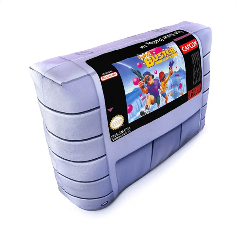 Cojín Snes Super Buster Bros 30x20cm Vudú Love 2