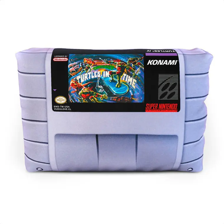Cojín Snes Tmnt: Turtles In Time 30x20cm Vudú Love 1