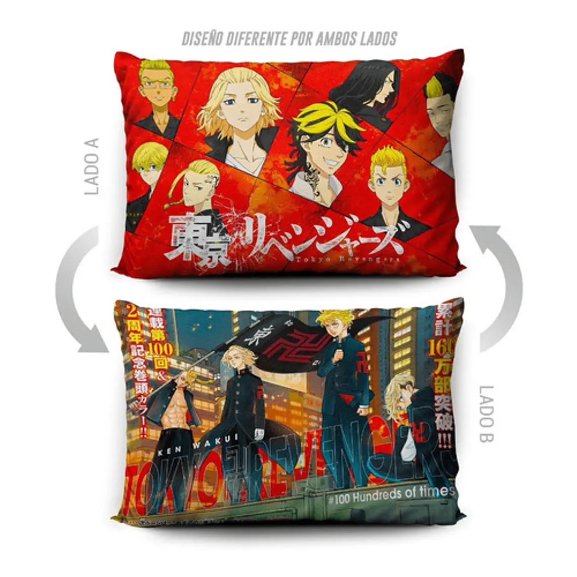 Funda De Almohada Tokyo Revengers 70x45cm Vudú Love  5