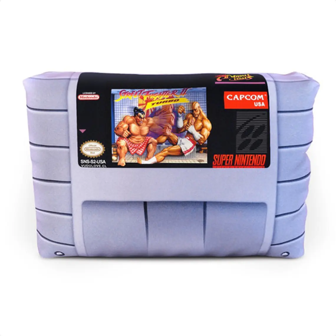 Cojín Snes Super Street Fighter 2 Turbo 30x20cm Vudú Love 1