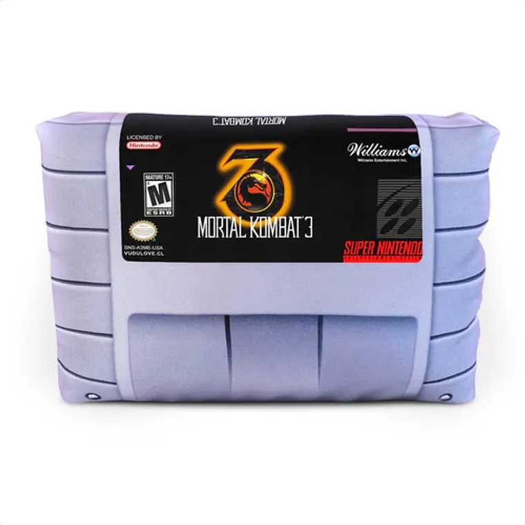 Cojín Snes Mortal Kombat 3 30x20cm Vudú Love 1
