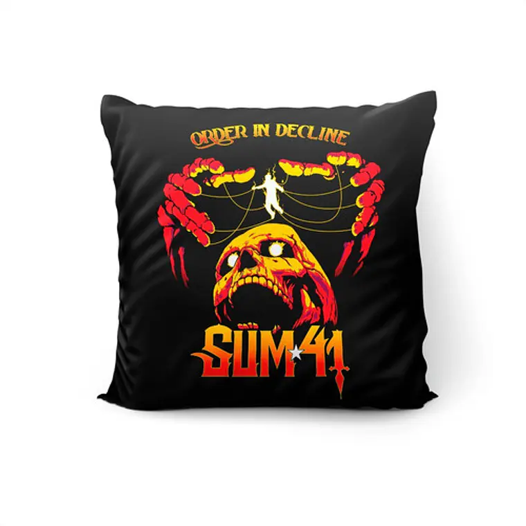 Cojín Sum 41: Order In Decline 45x45 Vudú Love 1