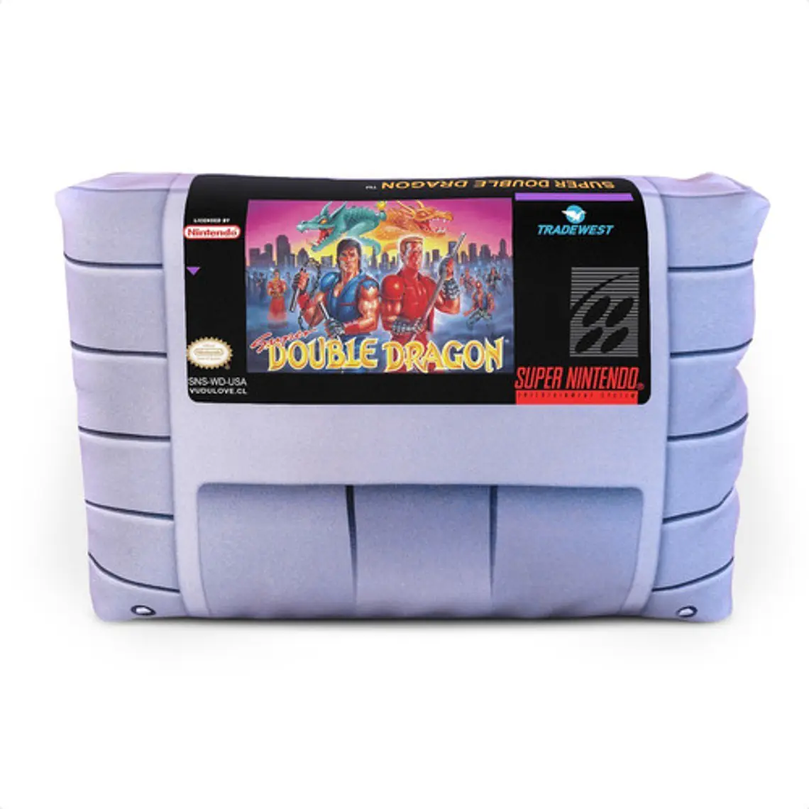 Cojín Snes Super Double Dragon 30x20cm Vudú Love 1