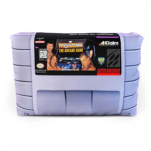 Cojín Snes Wrestlemania The Arcade Game 30x20cm Vudú Love