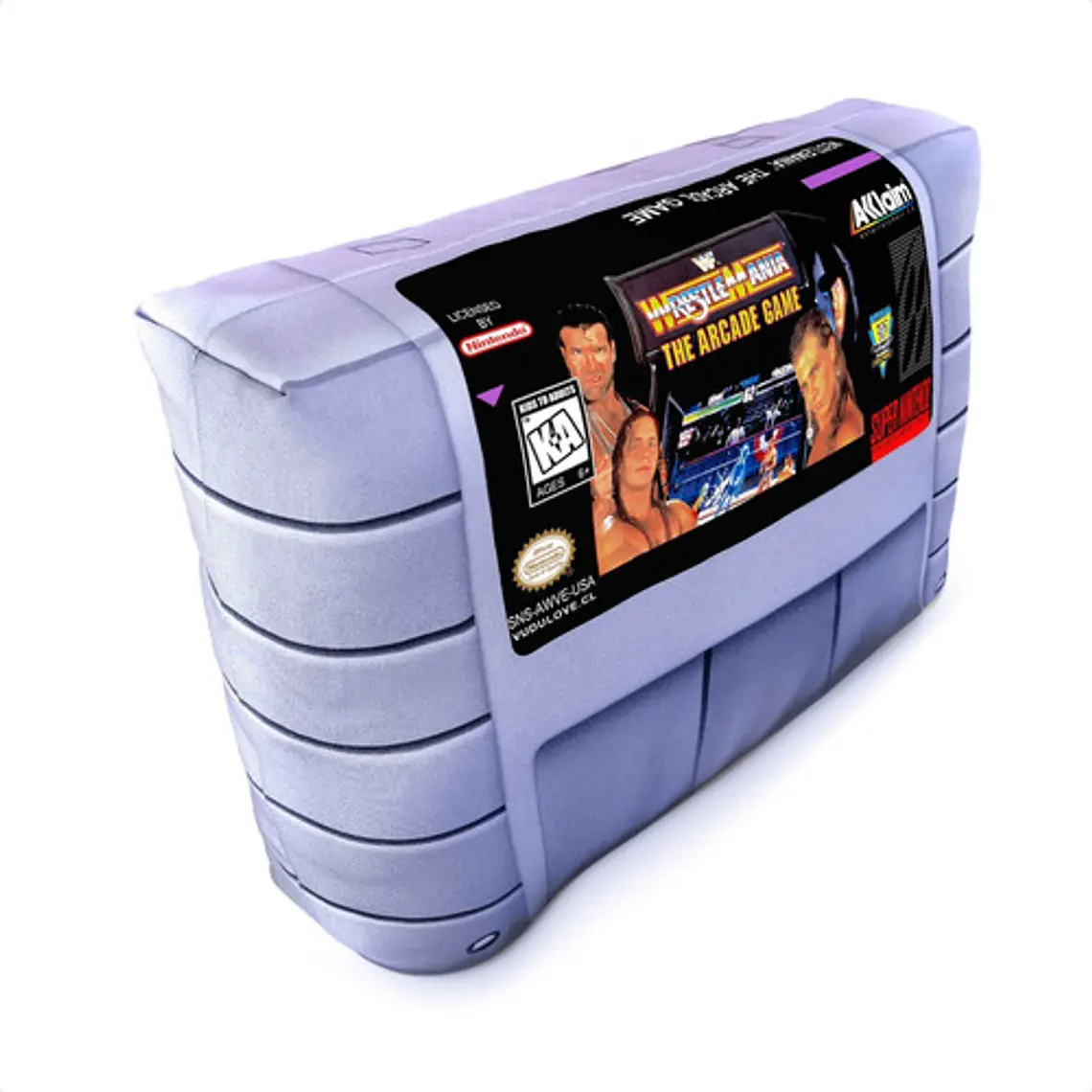 Cojín Snes Wrestlemania The Arcade Game 30x20cm Vudú Love 2