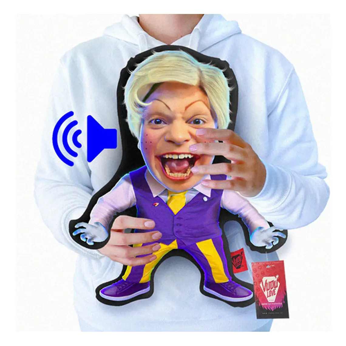 Cojín Popín Chiquito Oficial Con Sonido 40cm Vudú Love 1