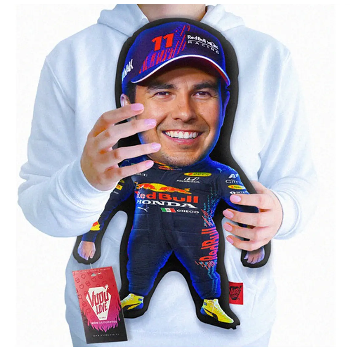 Cojín Checo Perez “El Checo Chiquito” F1 40cm Vudú Love 1