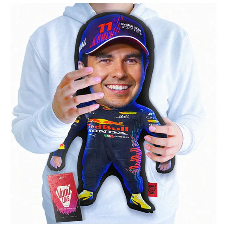 Cojín Checo Perez “El Checo Chiquito” F1 40cm Vudú Love 1