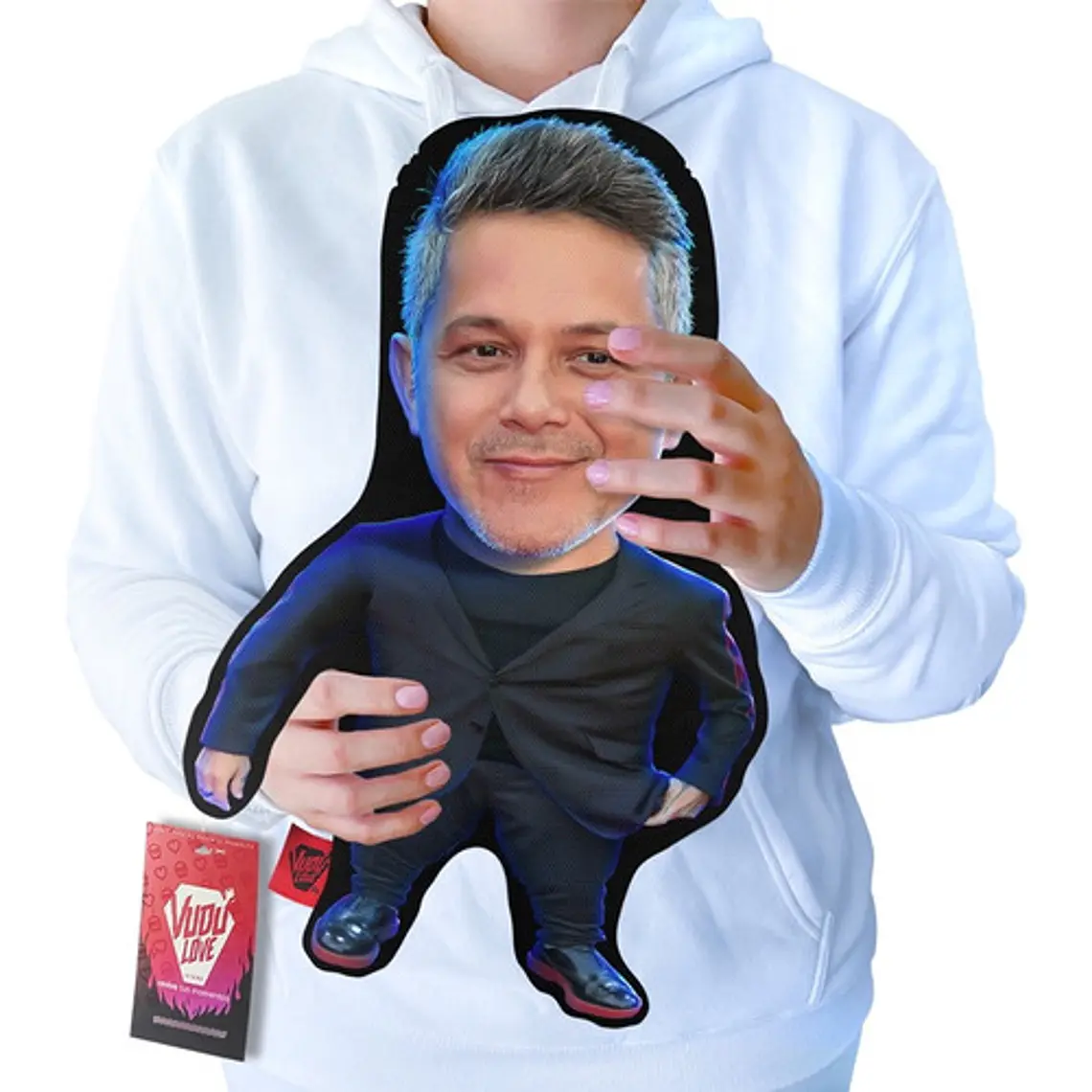 Cojín Alejandro Sanz “El Sanz Chiquito” 40cm Vudú Love 1