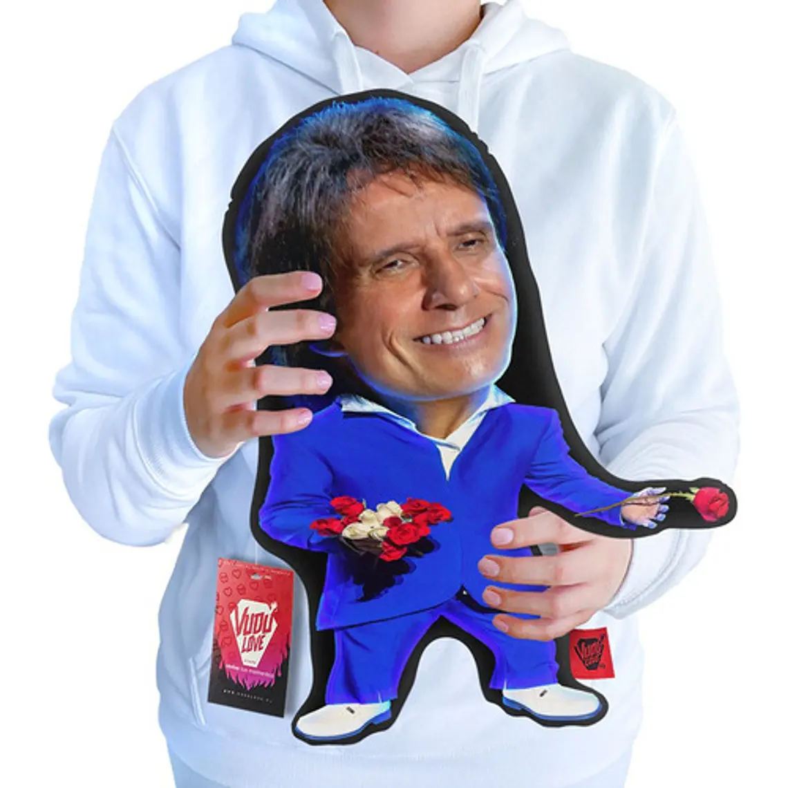 Cojín Roberto Carlos “O Rey Chiquito” 40cm Vudú Love 1