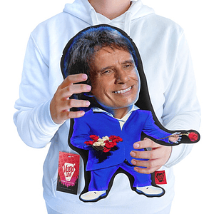 Cojín Roberto Carlos “O Rey Chiquito” 40cm Vudú Love