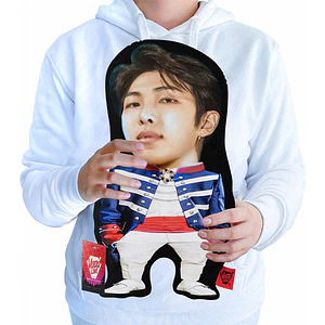 Cojín Rap Monster Rm Bts K-pop “El Ramonster Chiquito” 40x30cm Vudú Love