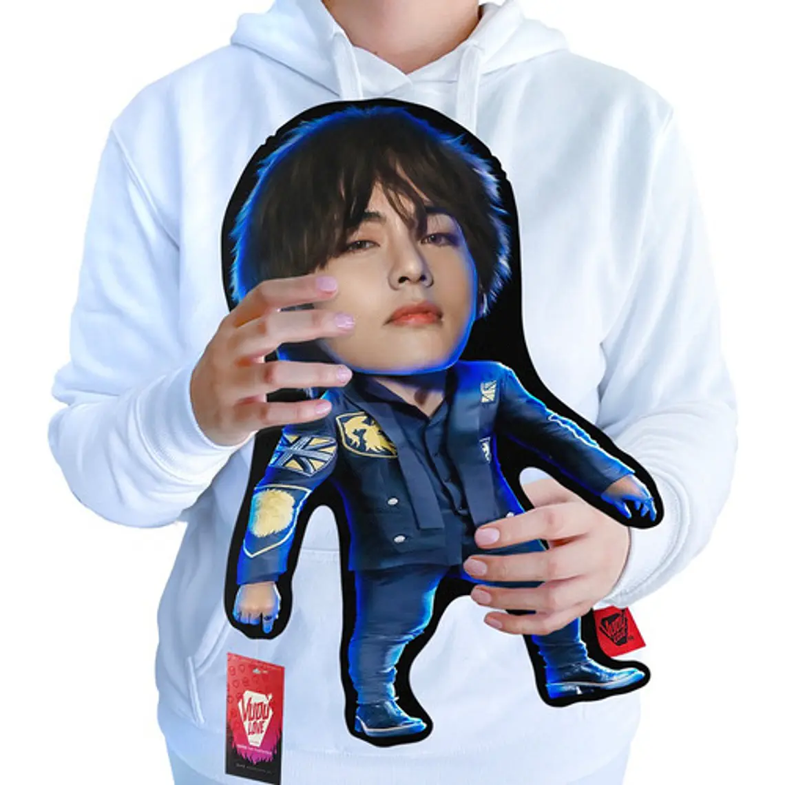 Cojín Peluche V Bts K-pop “El V Chiquito” 40cm Vudú Love 1