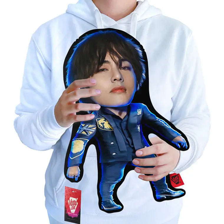 Cojín Peluche V Bts K-pop “El V Chiquito” 40cm Vudú Love 1