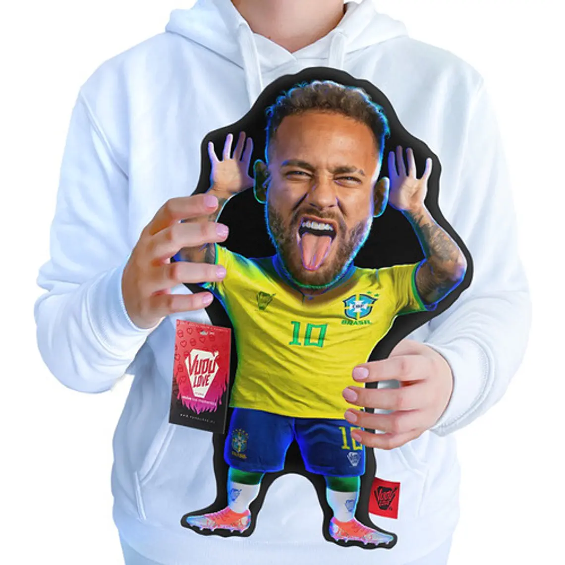 Cojín Neymar Jr. Chiquito Brasil 40cm Vudú Love 1