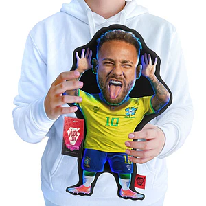 Cojín Neymar Jr. Chiquito Brasil 40cm Vudú Love