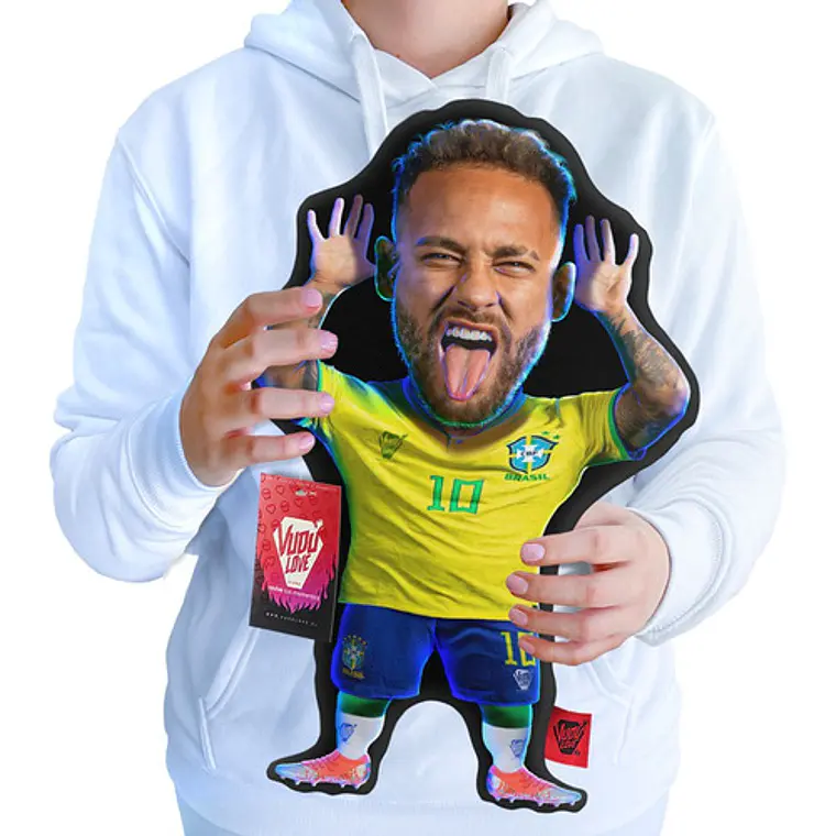 Cojín Neymar Jr. Chiquito Brasil 40cm Vudú Love 1