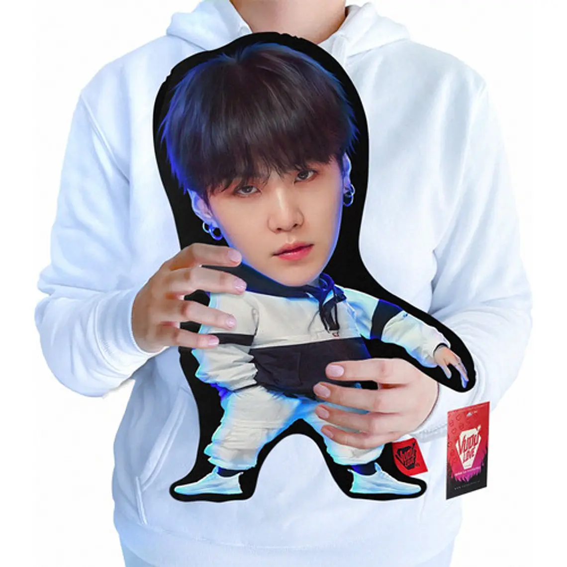 Cojín Peluche Suga Bts K-pop “El Suga Chiquito” 40cm Vudú Love 1