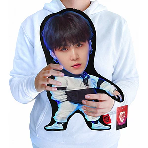 Cojín Peluche Suga Bts K-pop “El Suga Chiquito” 40cm Vudú Love