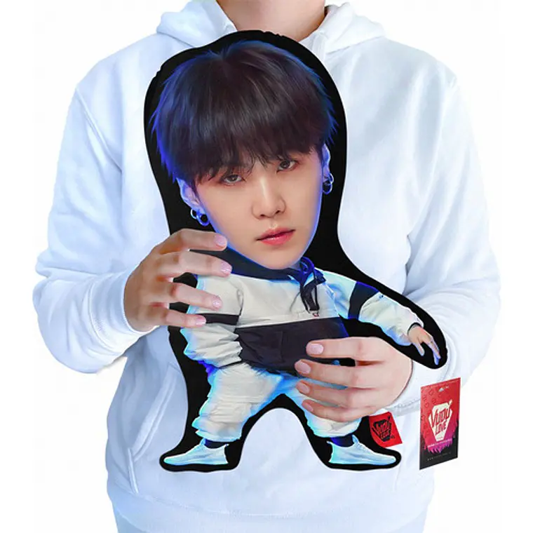 Cojín Peluche Suga Bts K-pop “El Suga Chiquito” 40cm Vudú Love 1