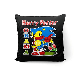 Cojín Sonic Obama Harry Potter Meme 45x45cm Vudú Love 