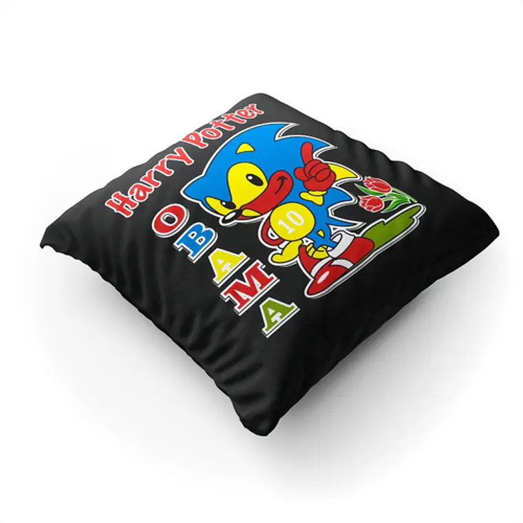 Cojín Sonic Obama Harry Potter Meme 45x45cm Vudú Love  2
