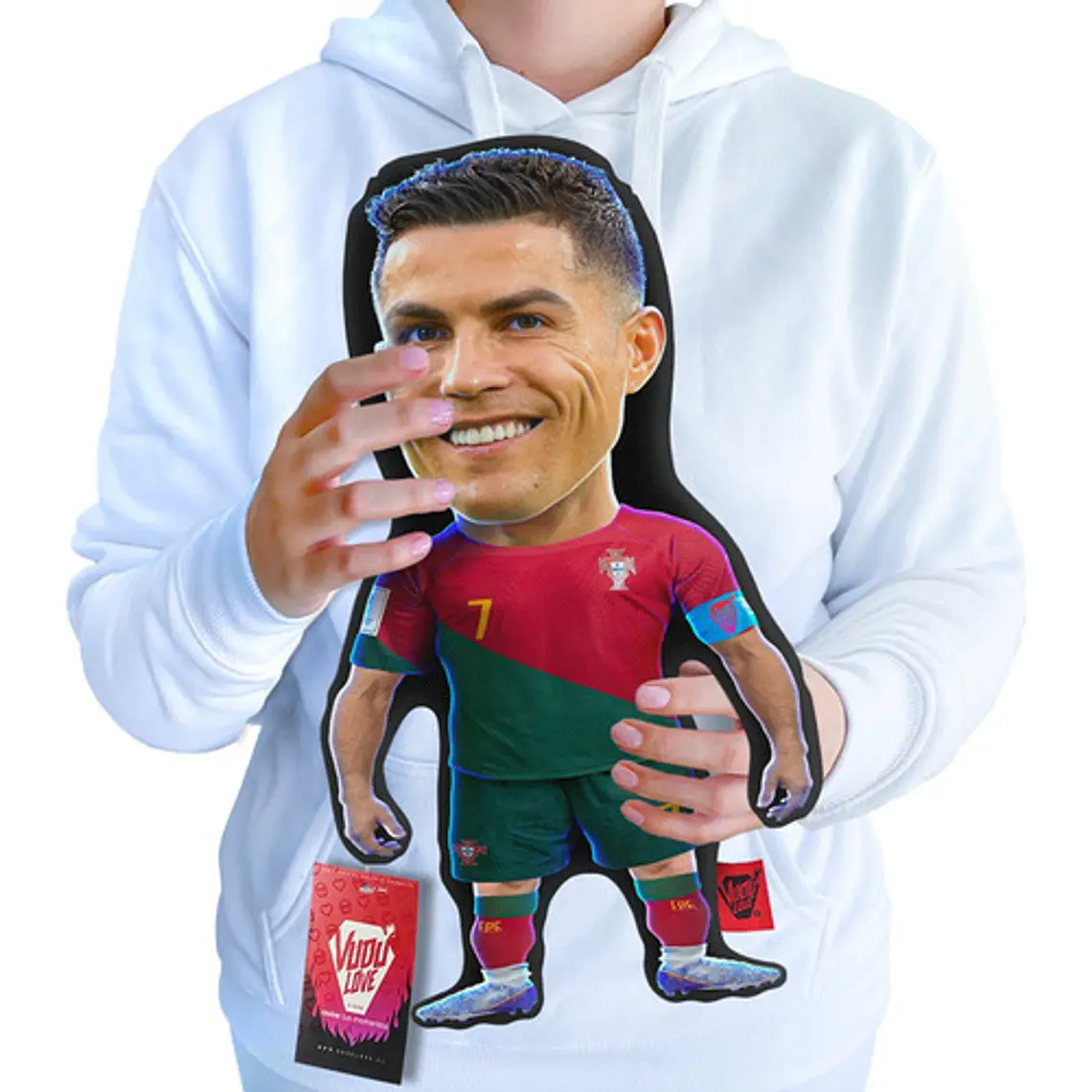 Cojín Cristiano Ronaldo “El Bicho Chiquito Portugal 40cm Vudú Love 1