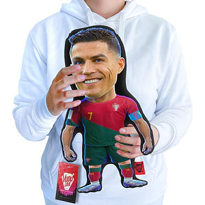 Cojín Cristiano Ronaldo “El Bicho Chiquito Portugal 40cm Vudú Love