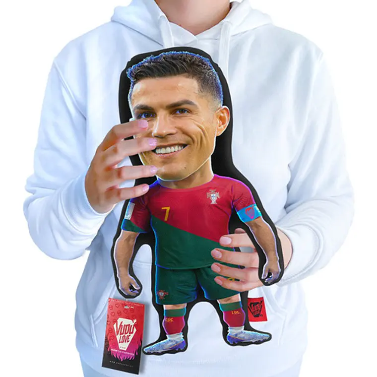 Cojín Cristiano Ronaldo “El Bicho Chiquito Portugal 40cm Vudú Love 1