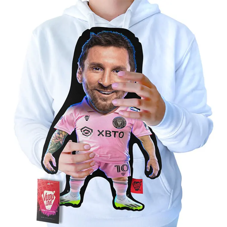 Cojín Messi “La Pulga Chiquito” Inter Miami 40cm Vudú Love 1
