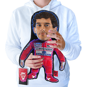 Cojín Ayrton Senna “El Senna Chiquito F1 40cm Vudú Love