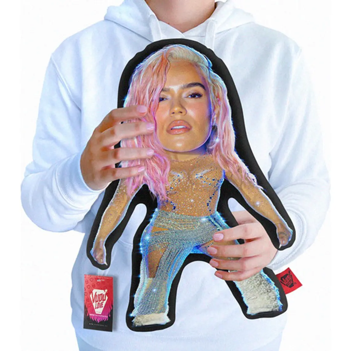 Cojín Karol G “La Bichota Chiquita” 40cm Vudú Love 1